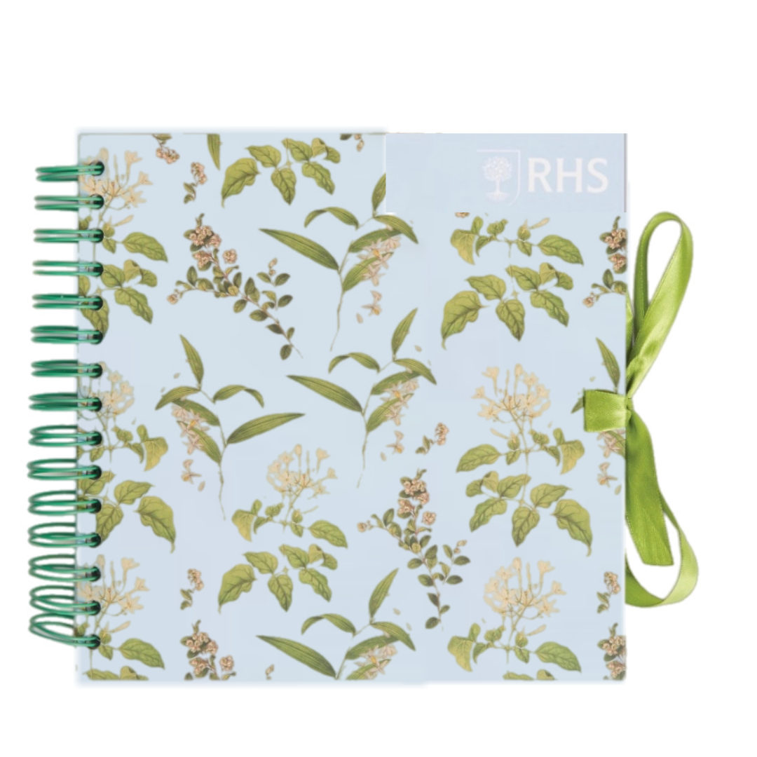 ​RHS bring you this stunning Wiro Bound Hardback Sketchbook 12" x 12" - Edwards Leaves