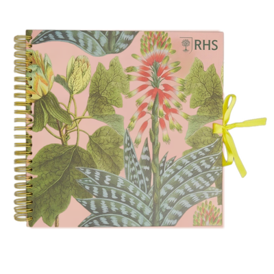 ​RHS bring you this stunning Wiro Bound Hardback Sketchbook 12" x 12" - Succulents design