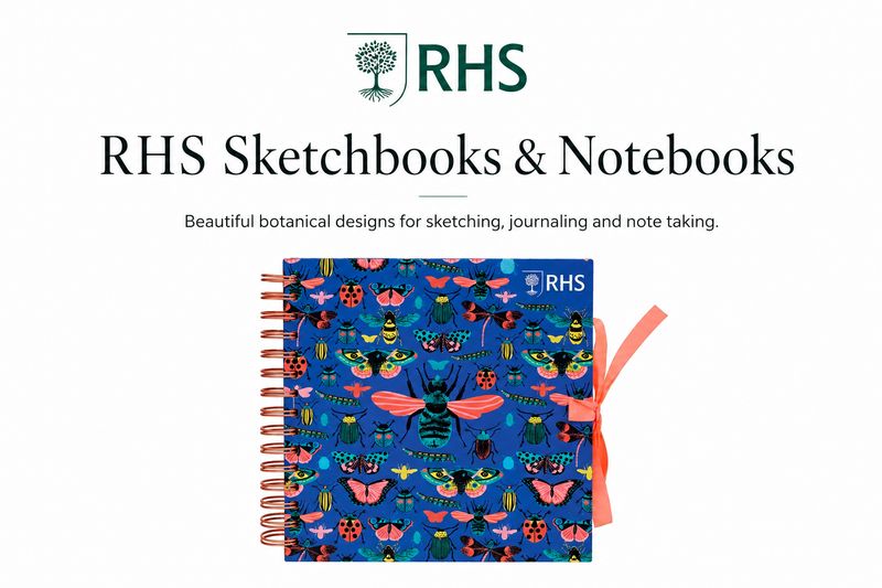 ​RHS bring you this stunning Wiro Bound Hardback Sketchbook 8" x 8" - I bug you
