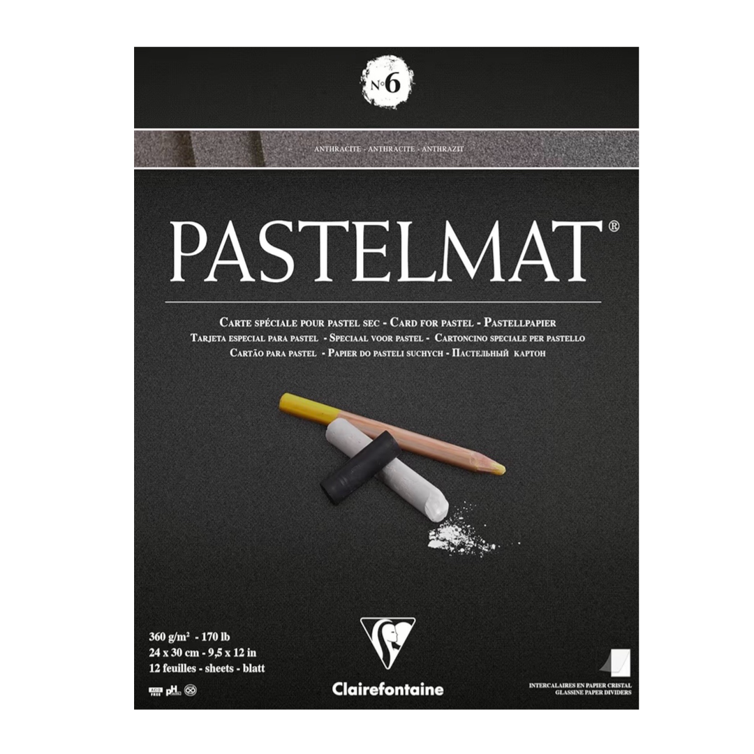 Clairefontaine Pastelmat Anthracite SINGLE Sheet