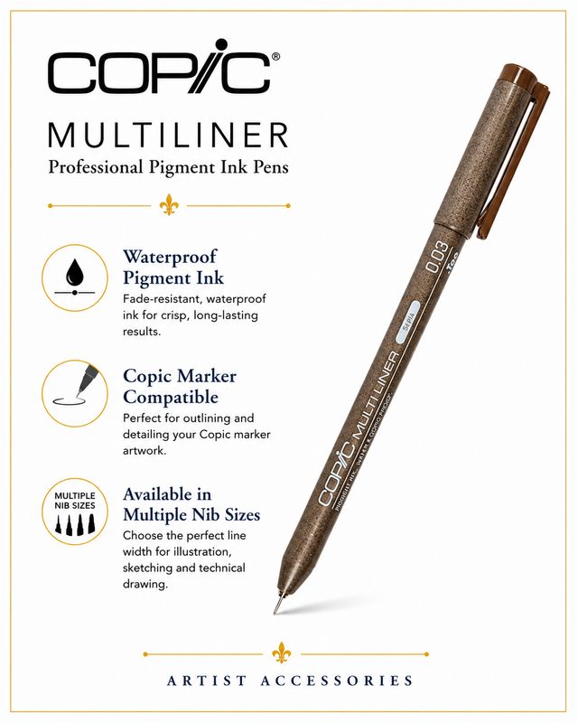 Copic .Too COPIC MULTILINER Sepia