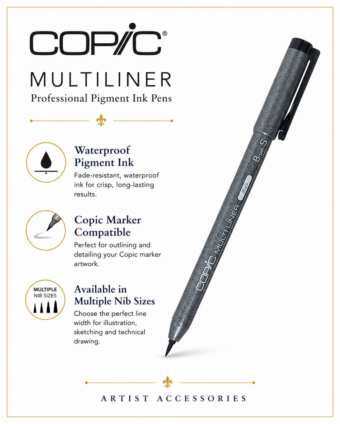 Copic .Too COPIC MULTILINER Black