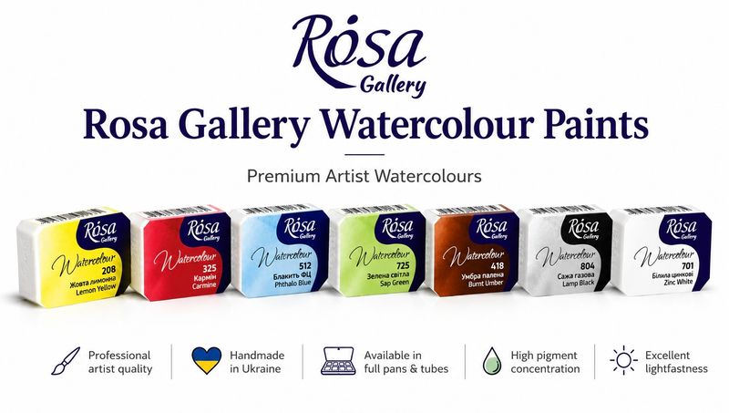 ROSA Gallery Watercolour Pans