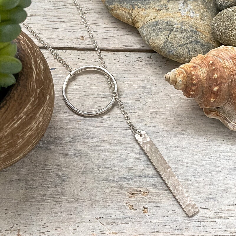 Sterling Silver lariat necklace