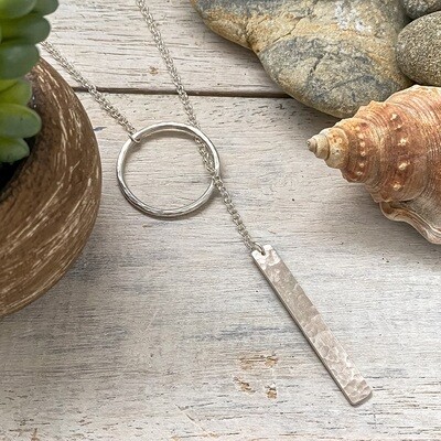Sterling Silver lariat necklace