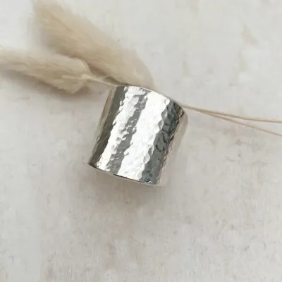 Sterling Silver ring - Hammered - 20mm Sterling Silver ring - Hammered - 20mm