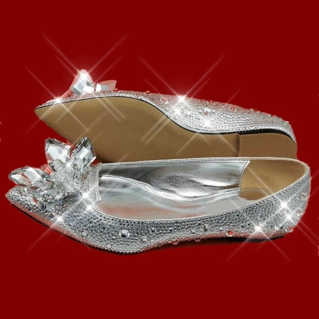 Swarovski Crystal Rhinestone Cinderella Bling Wedding Shoes