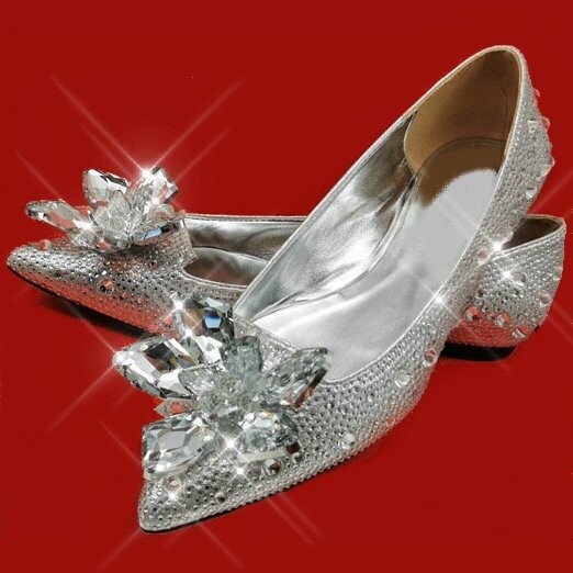 Swarovski Crystal Rhinestone Cinderella Bling Wedding Shoes
