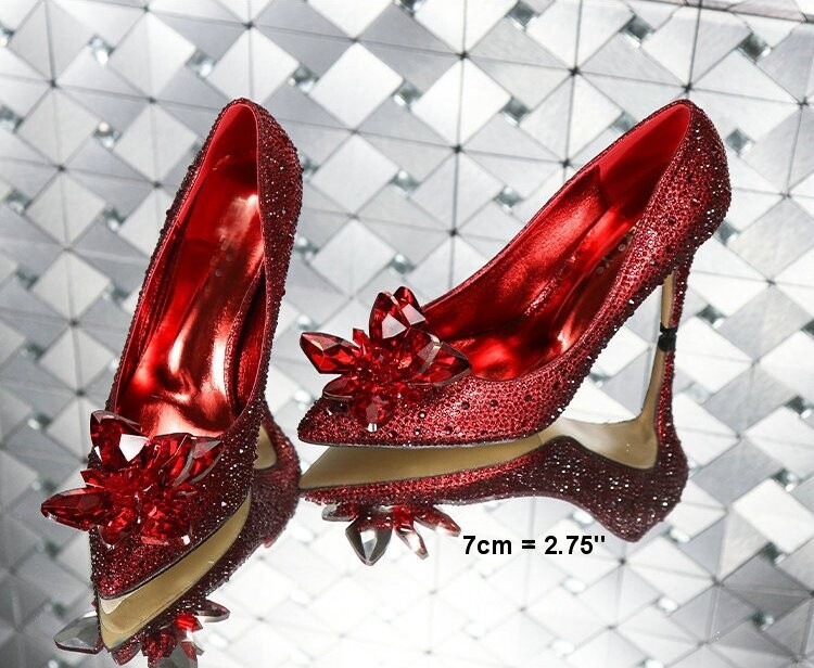 Swarovski Crystal Rhinestone Cinderella Bling Wedding Shoes