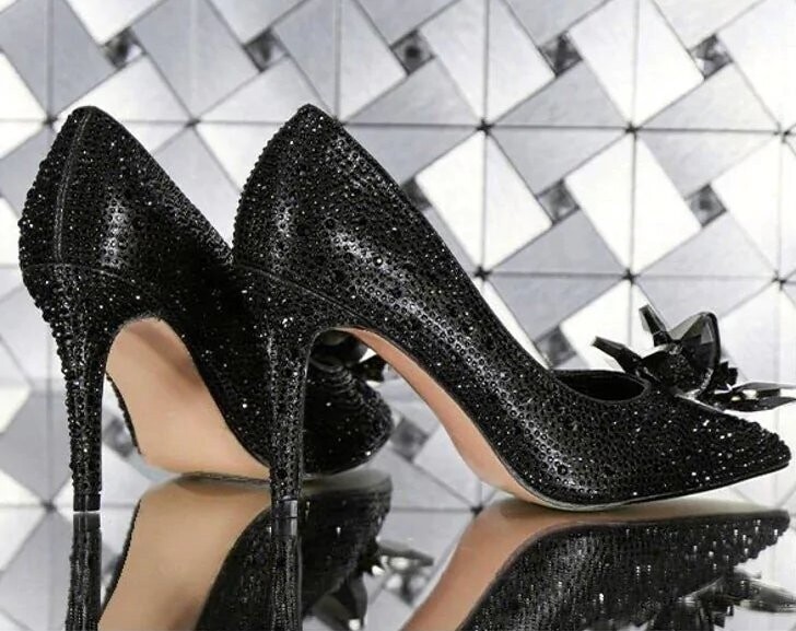 Swarovski Crystal Rhinestone Cinderella Bling Wedding Shoes