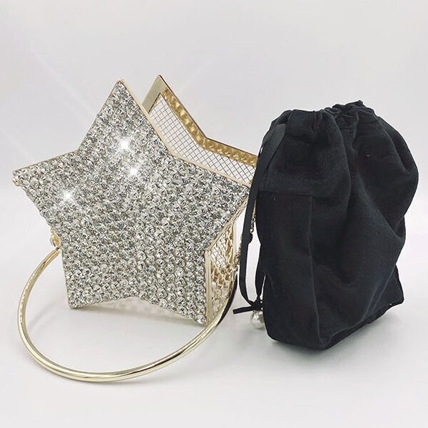 Swarovski Crystal Rhinestone Bling Star Purse