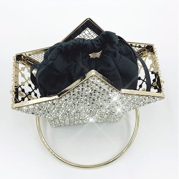 Swarovski Crystal Rhinestone Bling Star Purse