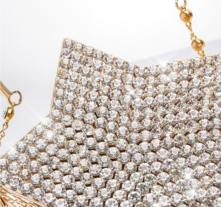 Swarovski Crystal Rhinestone Bling Star Purse