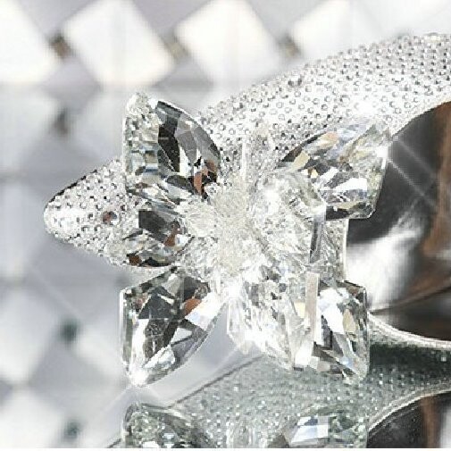 Swarovski Crystal Rhinestone Cinderella Bling Wedding Shoes