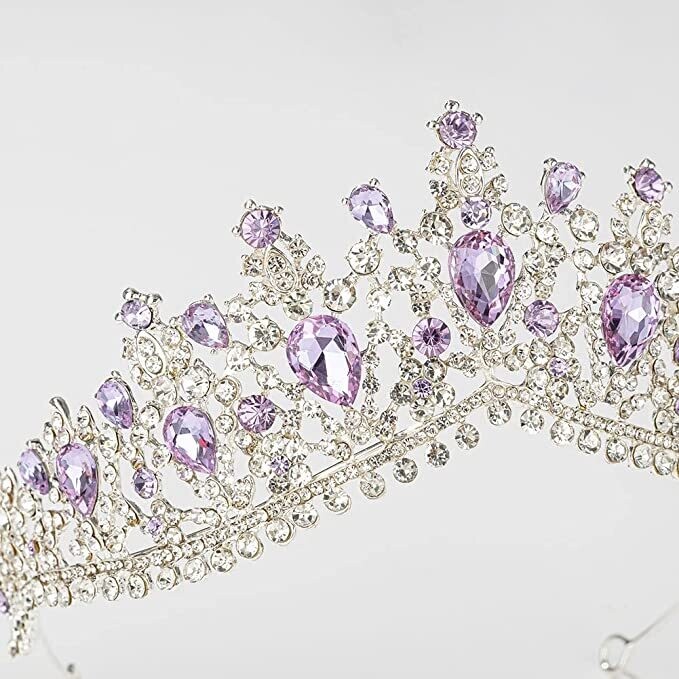 Swarovski Crystal Rhinestone Bling Tiara Set: Necklace &amp; Earrings