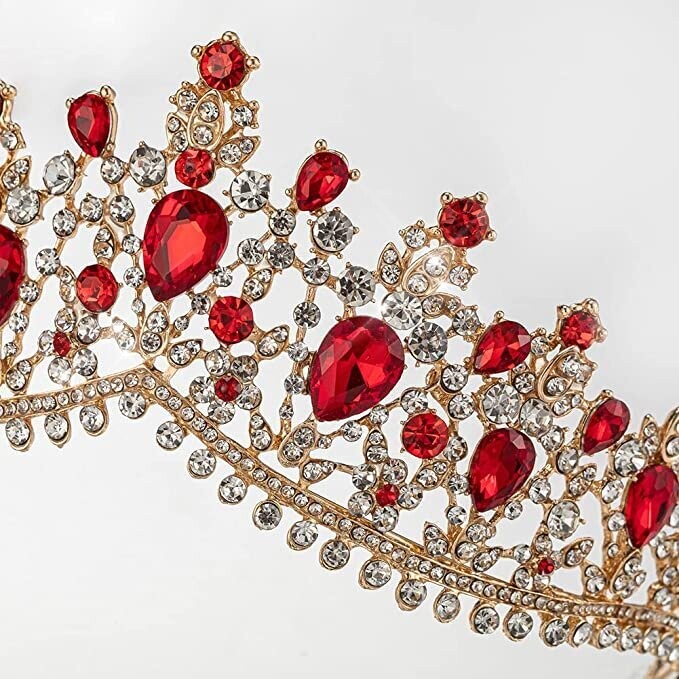 Swarovski Crystal Rhinestone Bling Tiara Set: Necklace &amp; Earrings
