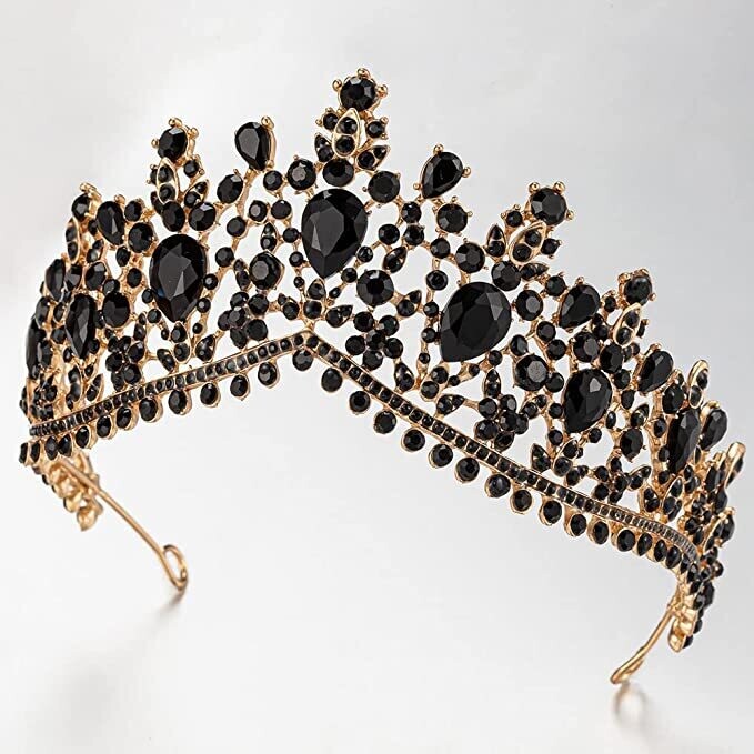 Swarovski Crystal Rhinestone Bling Tiara Set: Necklace &amp; Earrings