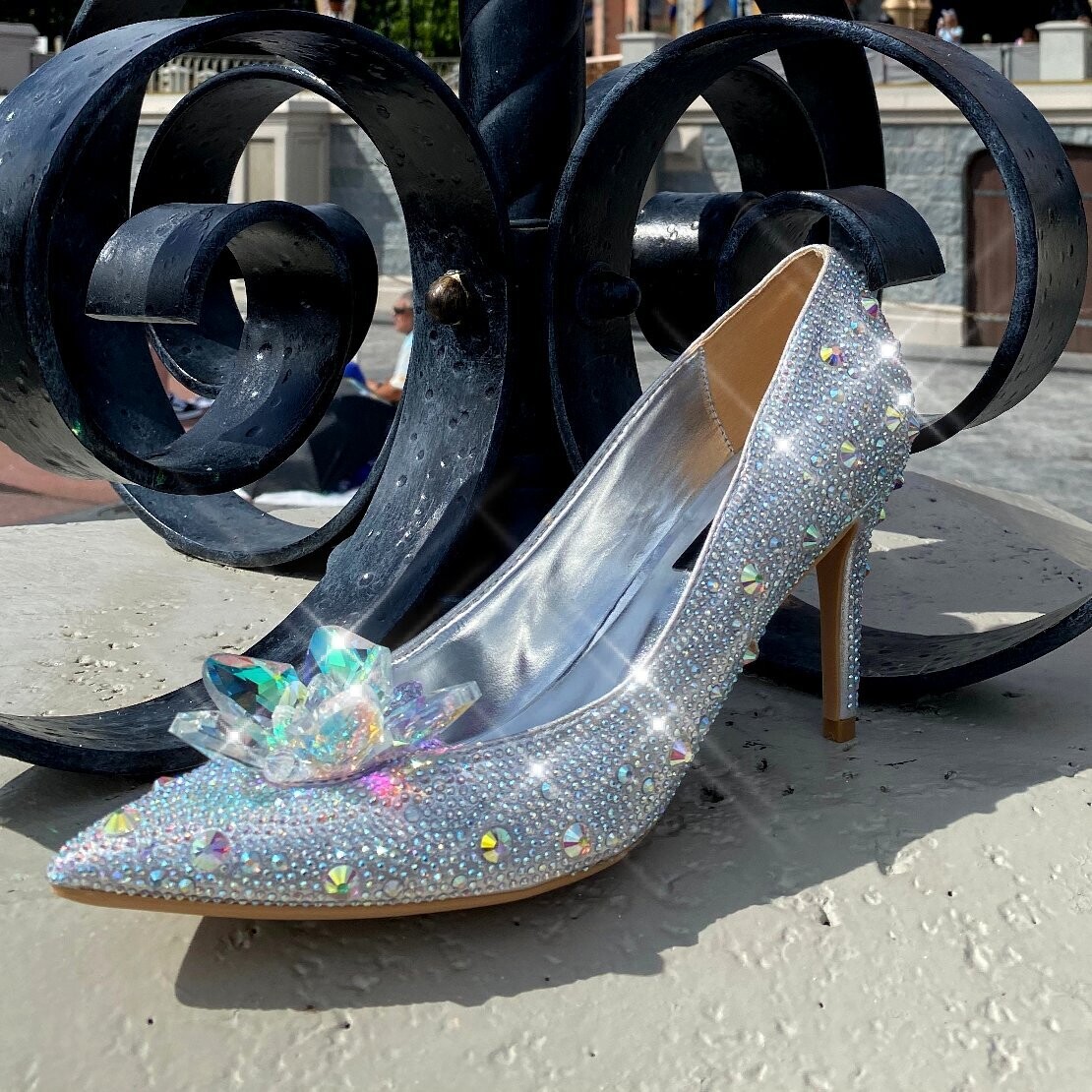 Swarovski Crystal Rhinestone Cinderella Bling Wedding Shoes