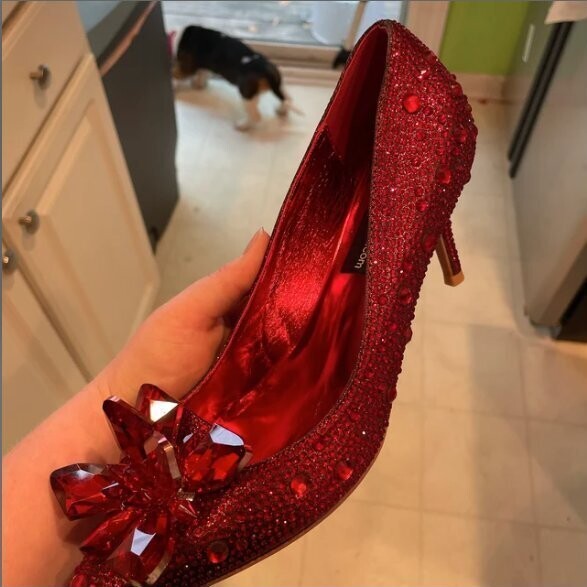 Swarovski Crystal Rhinestone Cinderella Bling Wedding Shoes