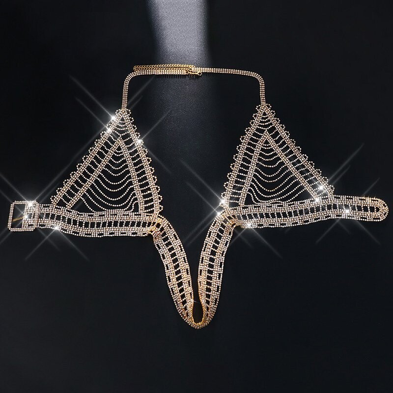 Swarovski Crystal Rhinestone Bling Halter Top