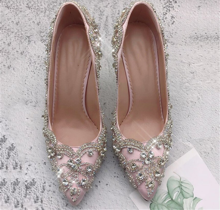 Swarovski Crystal Rhinestone Bling Wedding Shoes