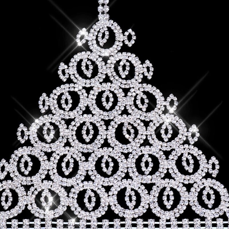 Swarovski  Crystal Rhinestone Circle Bling Bikini 
