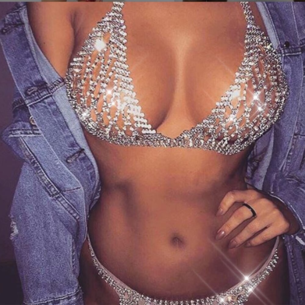 Swarovski Crystal Rhinestone Bling Bikini