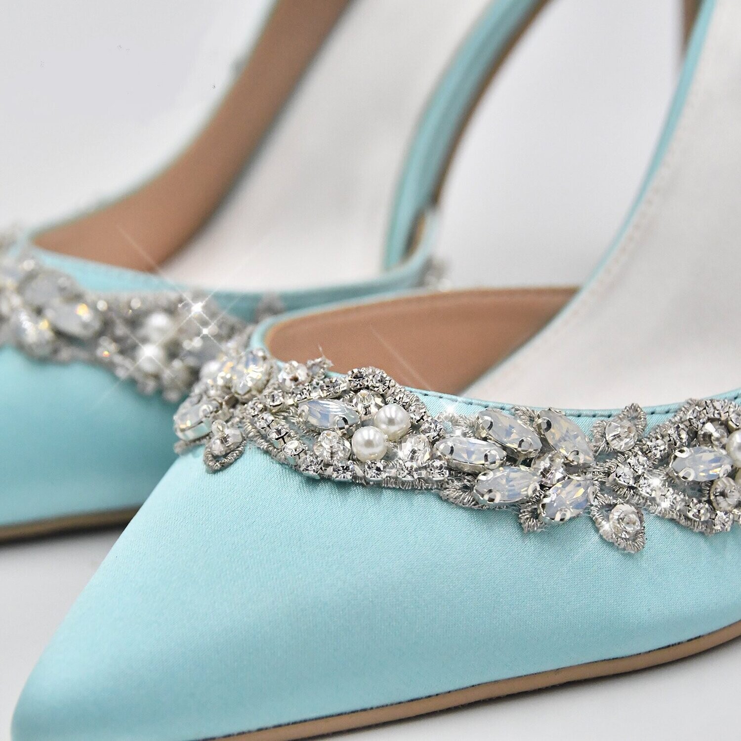 Swarovski Crystal Rhinestone Bling Tiffany Wedding Shoes