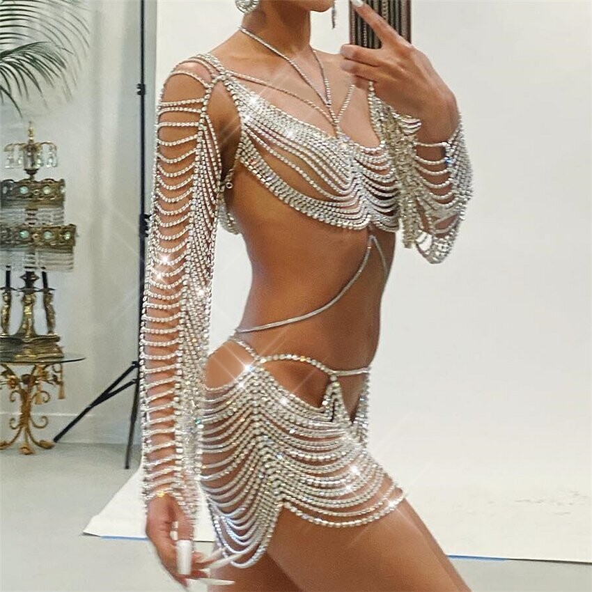 Swarovski Crystal Rhinestone Bling Dress