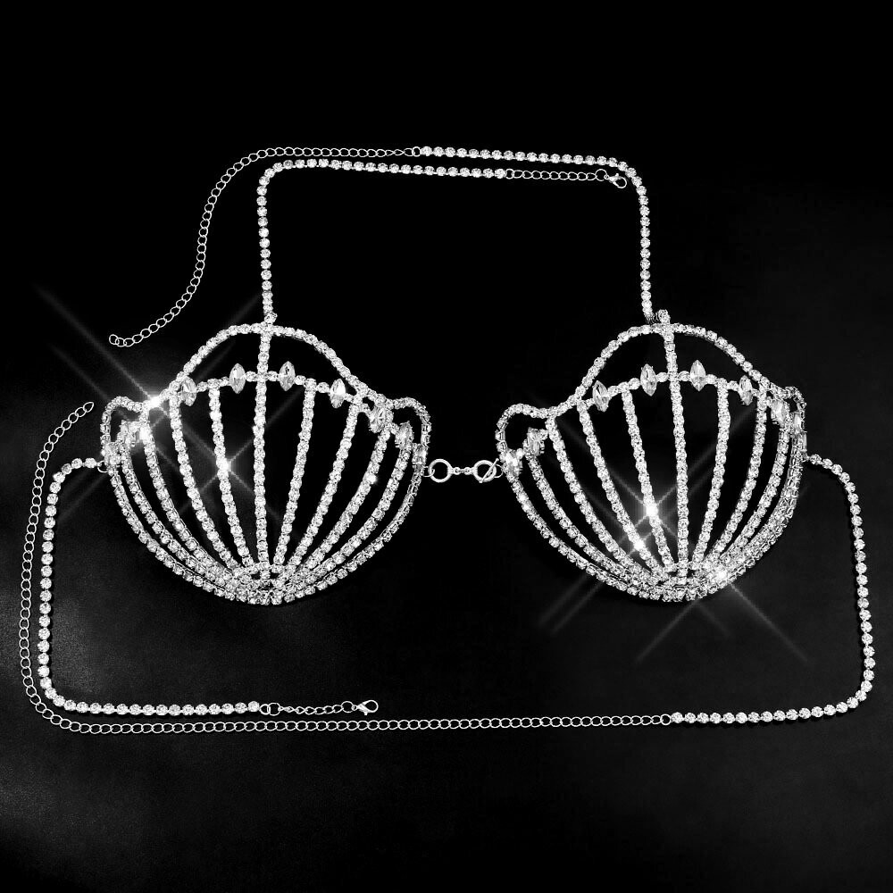 Swarovski Crystal Rhinestone Bling Shell Bikini