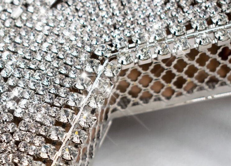 Swarovski Crystal Rhinestone Bling Star &amp; Heart Purse