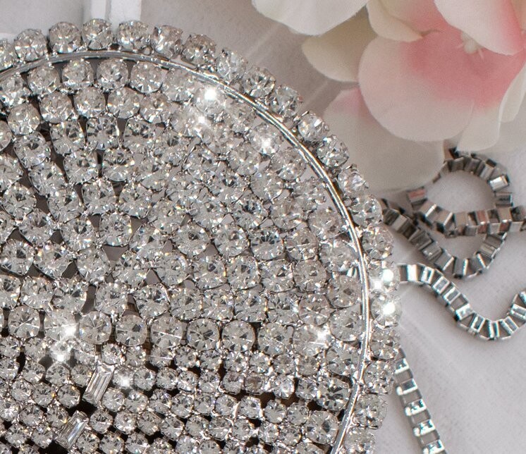 Swarovski Crystal Rhinestone Bling Star &amp; Heart Purse