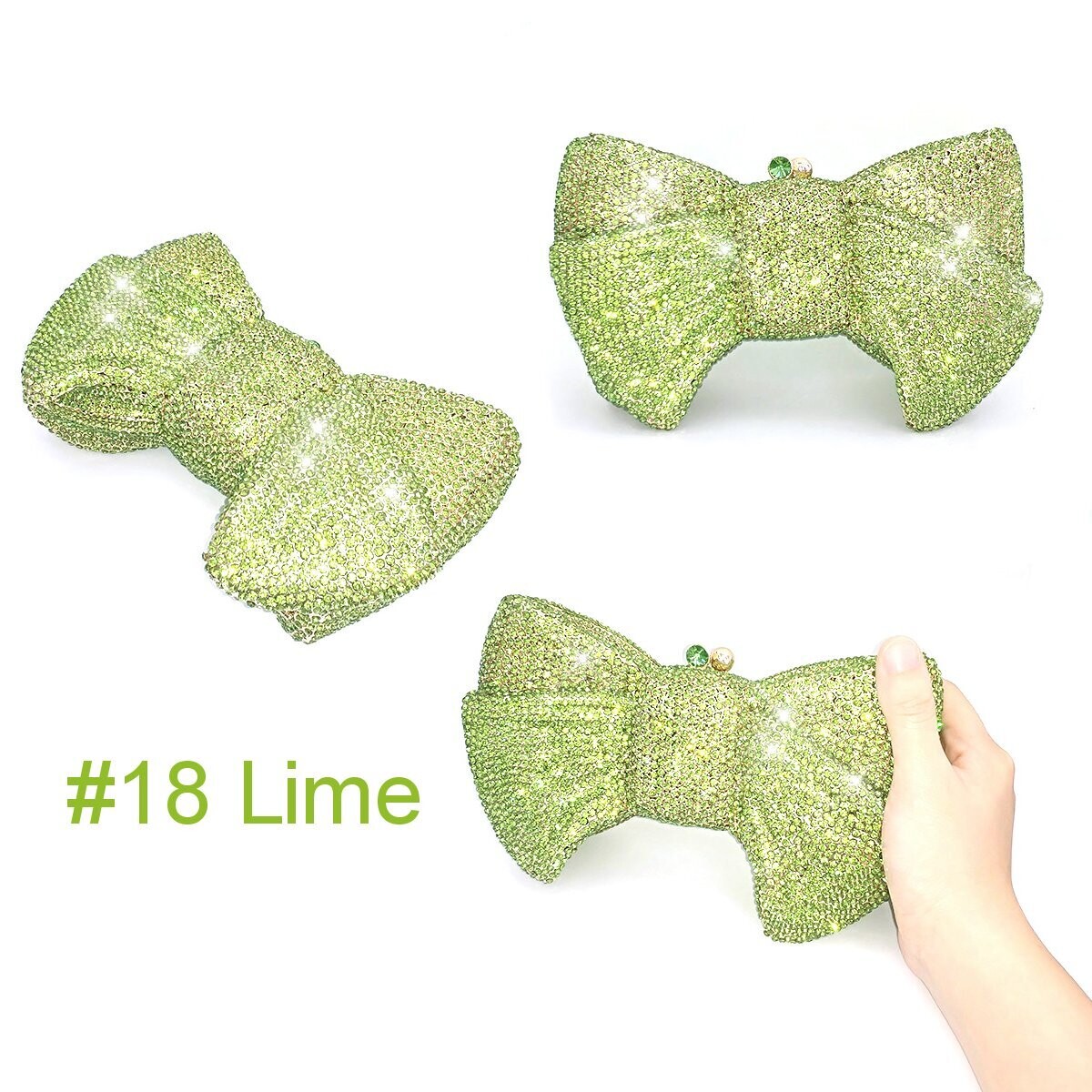 Swarovski Crystal Rhinestone Bling Bow Purse