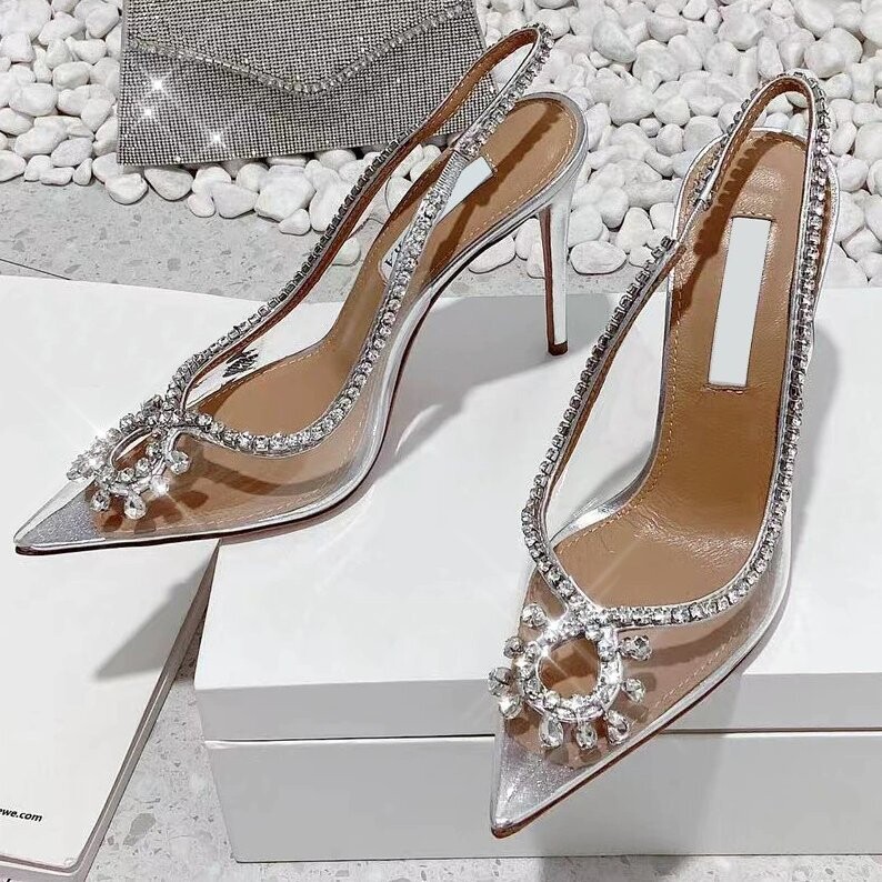 Swarovski Crystal Rhinestone Cinderella Bling Wedding Shoes