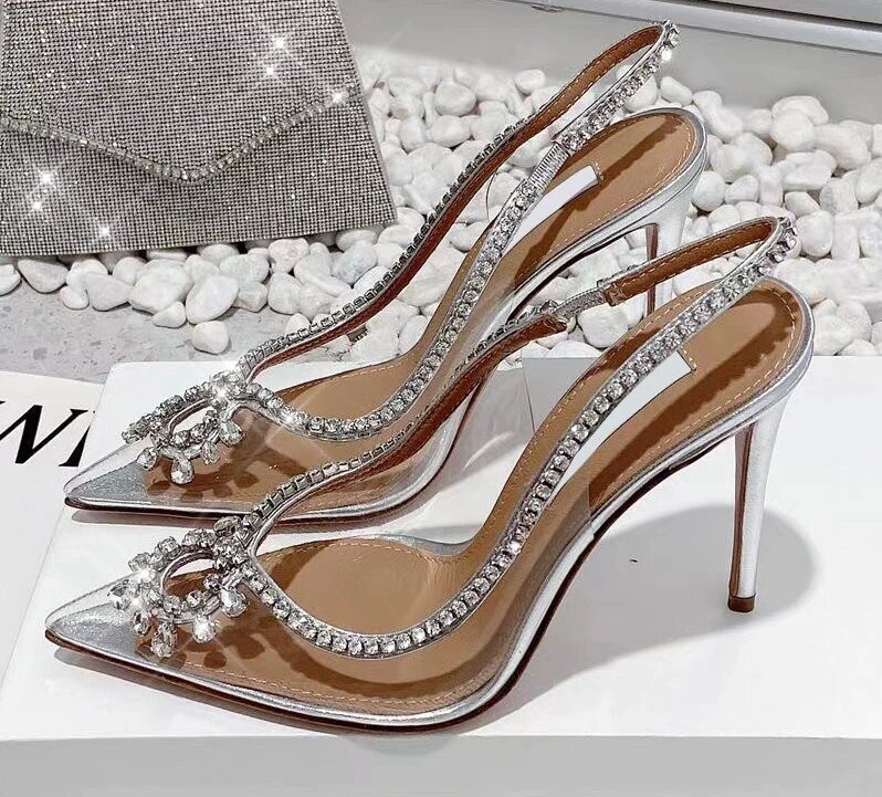 Swarovski Crystal Rhinestone Cinderella Bling Wedding Shoes