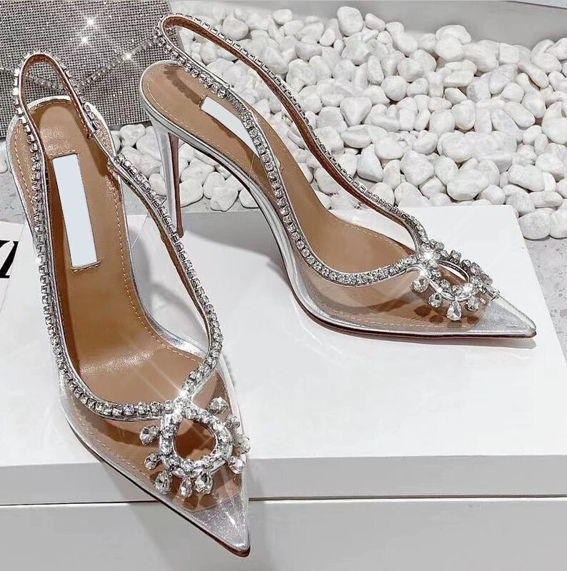 Swarovski Crystal Rhinestone Cinderella Bling Wedding Shoes