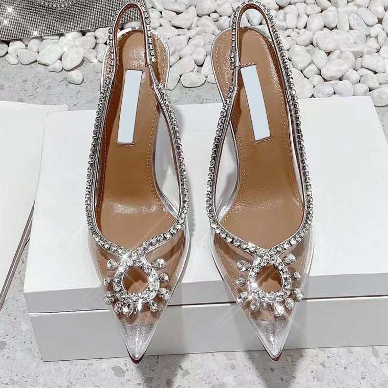 Swarovski Crystal Rhinestone Cinderella Bling Wedding Shoes