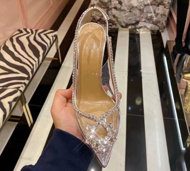 Swarovski Crystal Rhinestone Cinderella Bling Wedding Shoes