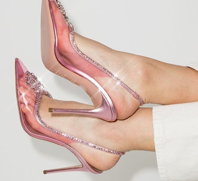 Swarovski Crystal Rhinestone Cinderella Bling Wedding Shoes