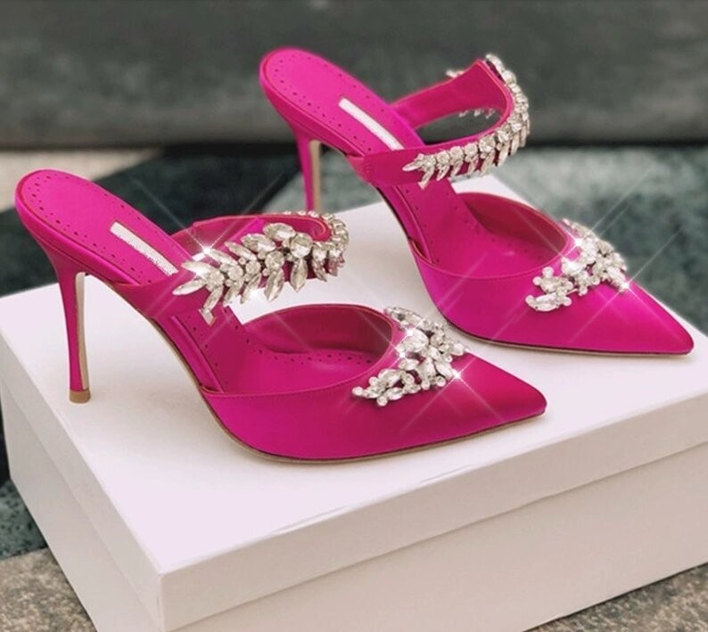 Swarovski Crystal Rhinestone Cinderella Bling Wedding Shoes
