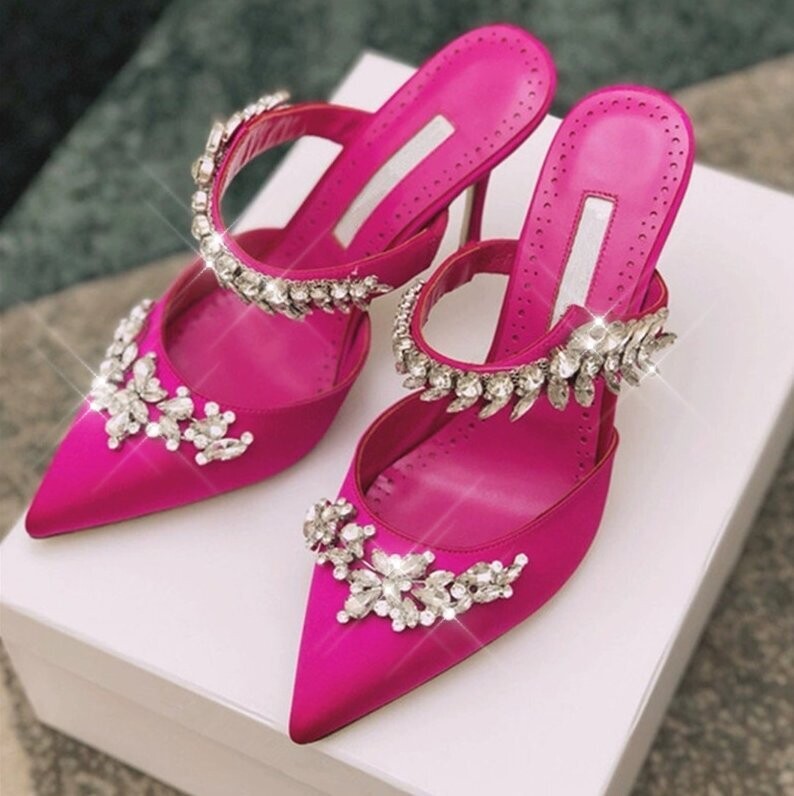 Swarovski Crystal Rhinestone Cinderella Bling Wedding Shoes