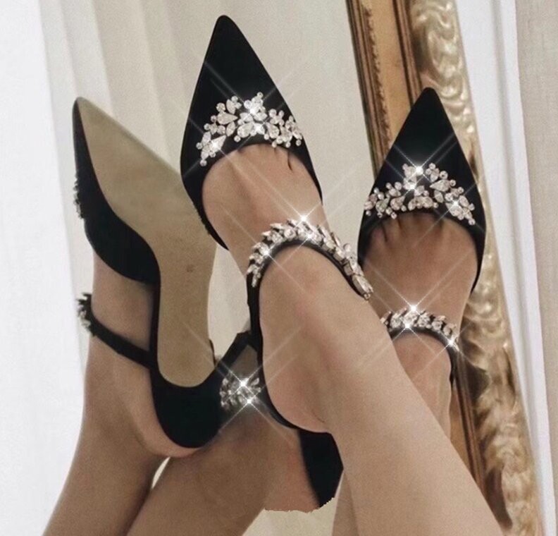 Swarovski Crystal Rhinestone Cinderella Bling Wedding Shoes