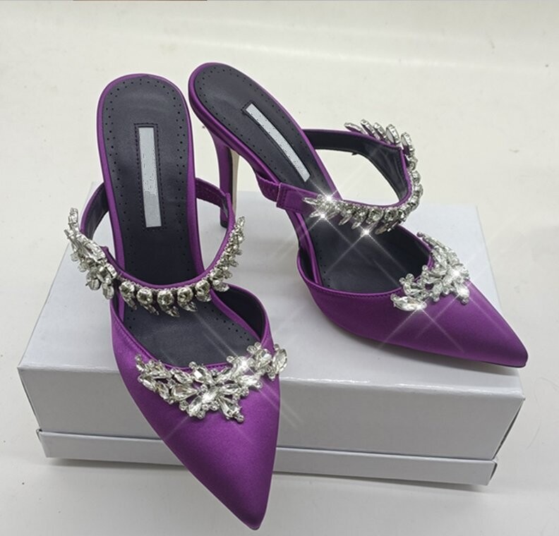 Swarovski Crystal Rhinestone Cinderella Bling Wedding Shoes