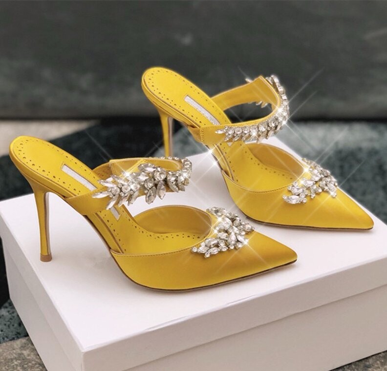 Swarovski Crystal Rhinestone Cinderella Bling Wedding Shoes