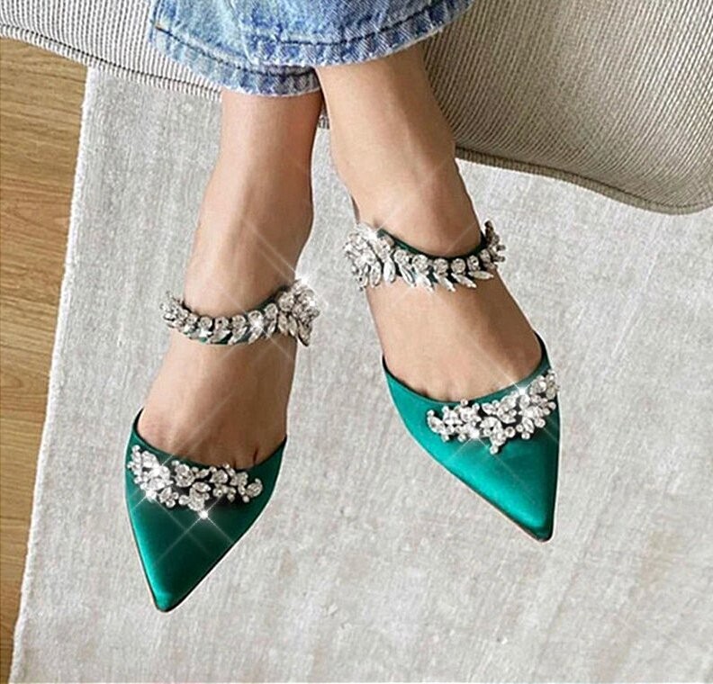 Swarovski Crystal Rhinestone Cinderella Bling Wedding Shoes