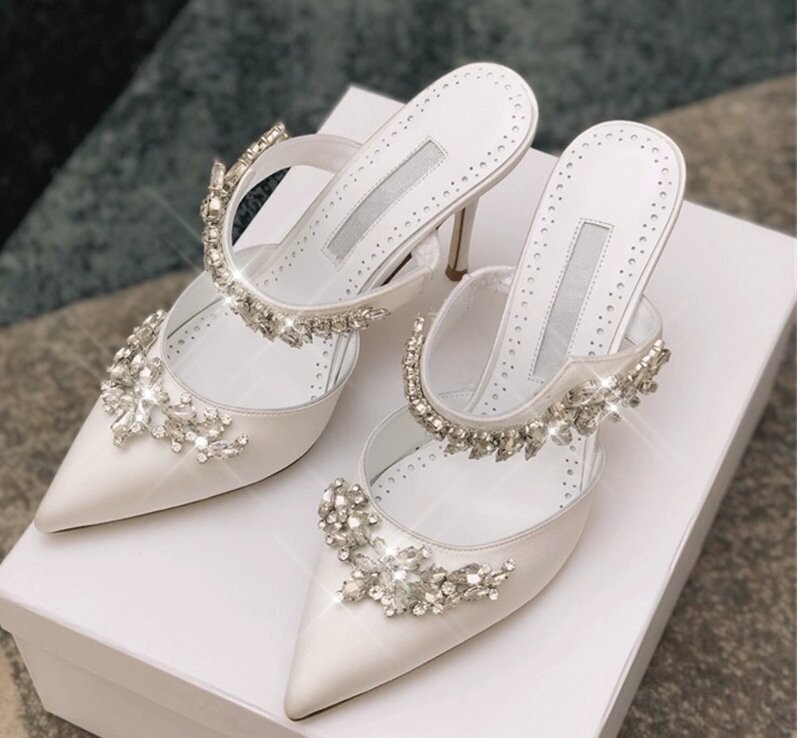 Swarovski Crystal Rhinestone Cinderella Bling Wedding Shoes