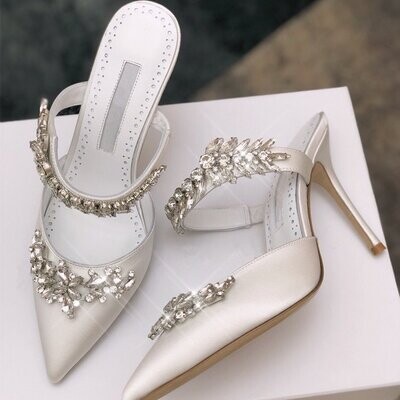 Swarovski Crystal Rhinestone Cinderella Bling Wedding Shoes