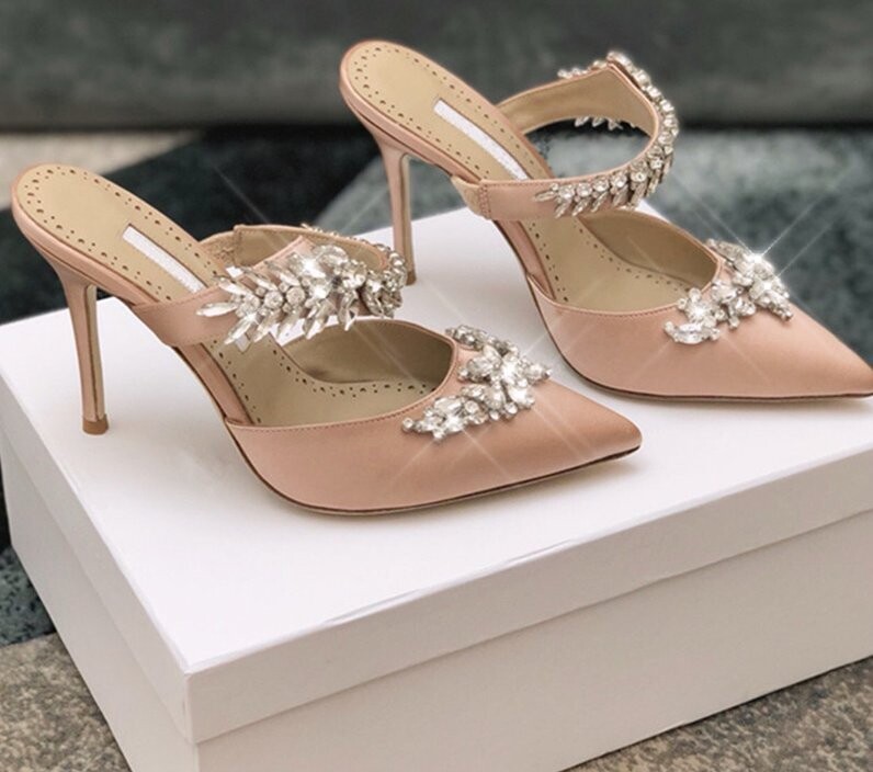 Swarovski Crystal Rhinestone Cinderella Bling Wedding Shoes
