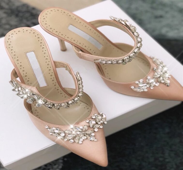 Swarovski Crystal Rhinestone Cinderella Bling Wedding Shoes