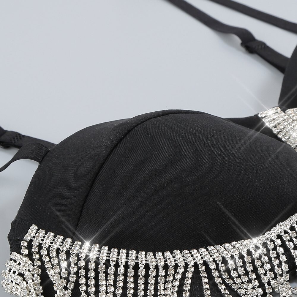 Swarovski Crystal Rhinestone Bling Gown + FREE Necklace